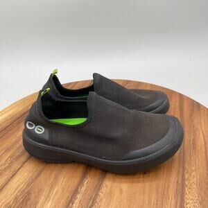OOFOS 00MG Shoes Womens 6.5 Black Mesh Walking Lightweight Recovery Comfort